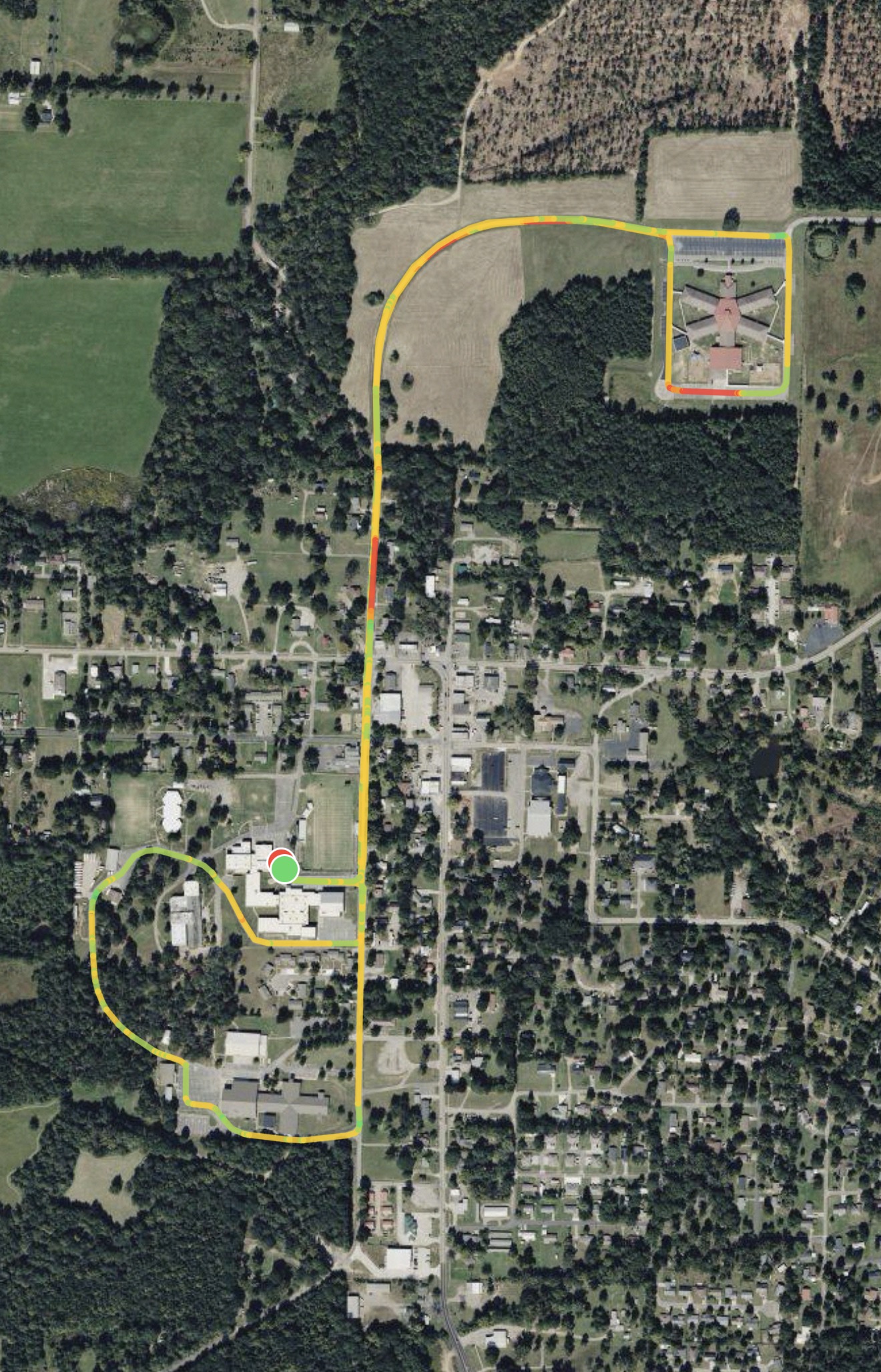Course map for Pirate Dash 5k